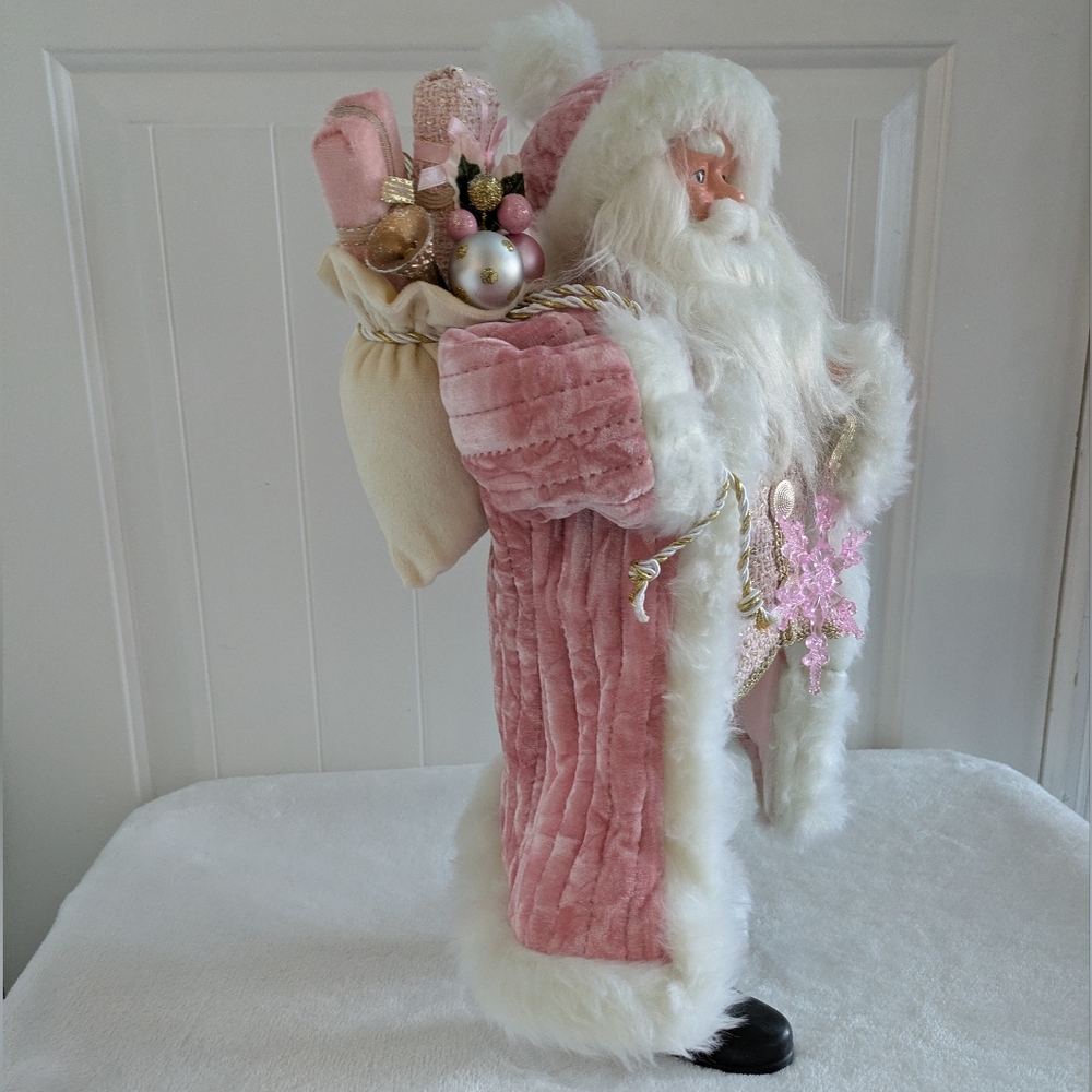 NWT Pink Santa Claus Figurine - Picture 5 of 9